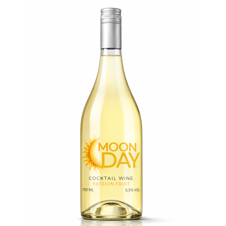 MoonDay  Frizzante Cocktail Wine Passion Fruit 6.5% ABV  Spanish Cocktail Wine 750ml