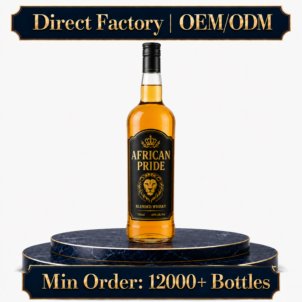 Distillery Direct Blended Whisky 750ml Private Label Spirits Factory Price Bulk Wholesale for Buyer