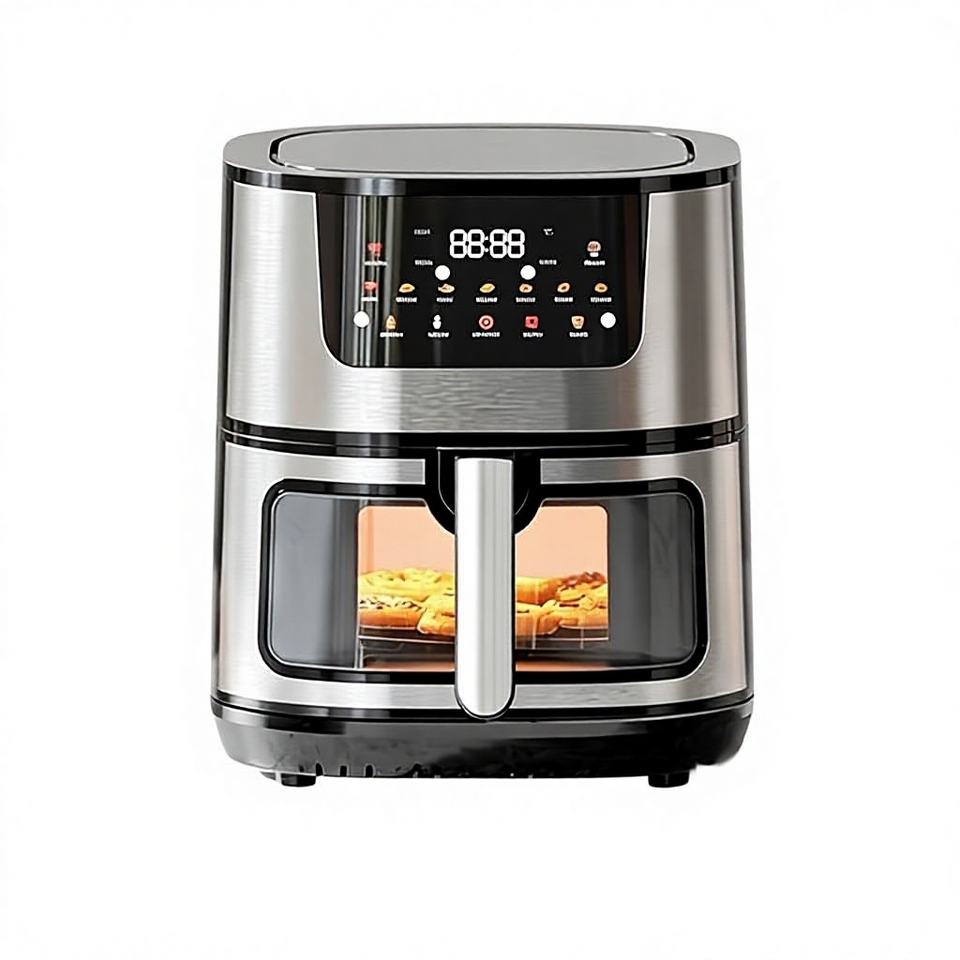 2026 Hot Arrival 9L Large Capacity Digital Air Fryer Oven Smart Touch Screen Multi-functional Kitchen Cooking Appliance