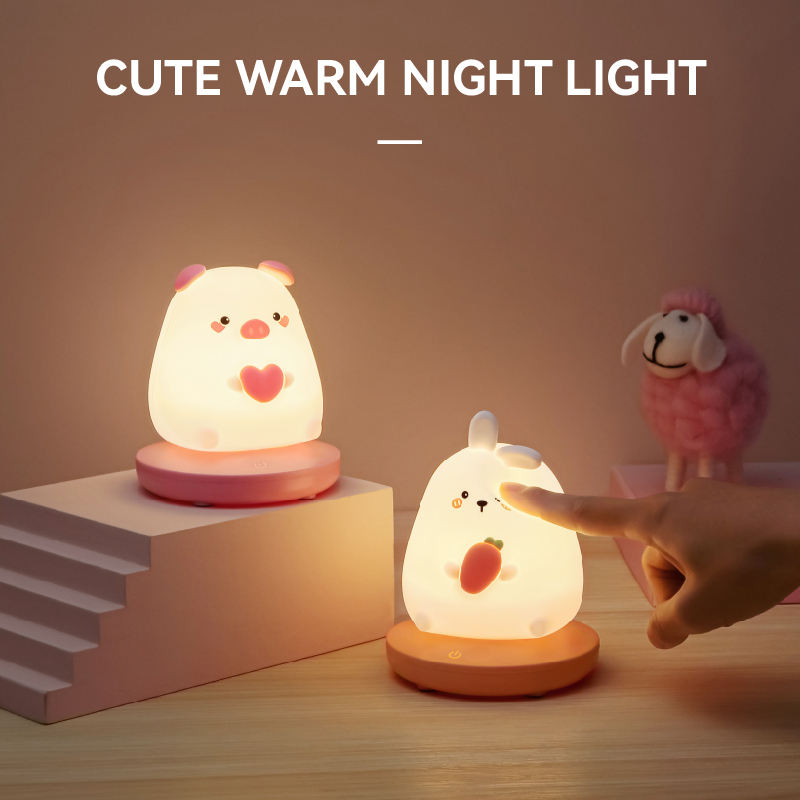 Bedside Sleep Lamp Stable Round Base Mechanism Cozy Warm Ambient Glare Free Reading Light Nursery Room Desktop Light