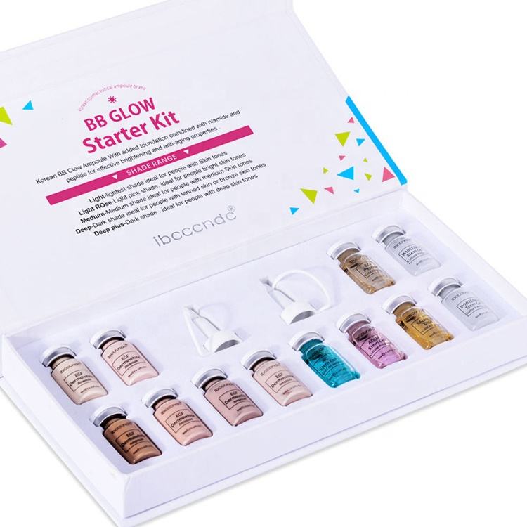 Wholesale Customized Logo Stayve Brand BB Kit 6 Colors Stock Whitening Makeup Natural Liquid Glow Serum Brightening Foundation