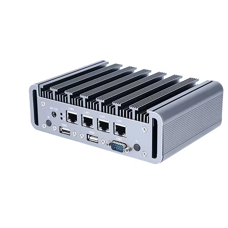 ECSUU Cheap Mini PC Computer With Intel 7th Core I5 I7 I3 CPU VGA  4USB 6LAN Rs232 Net Mini Pcs Wifi Barebone