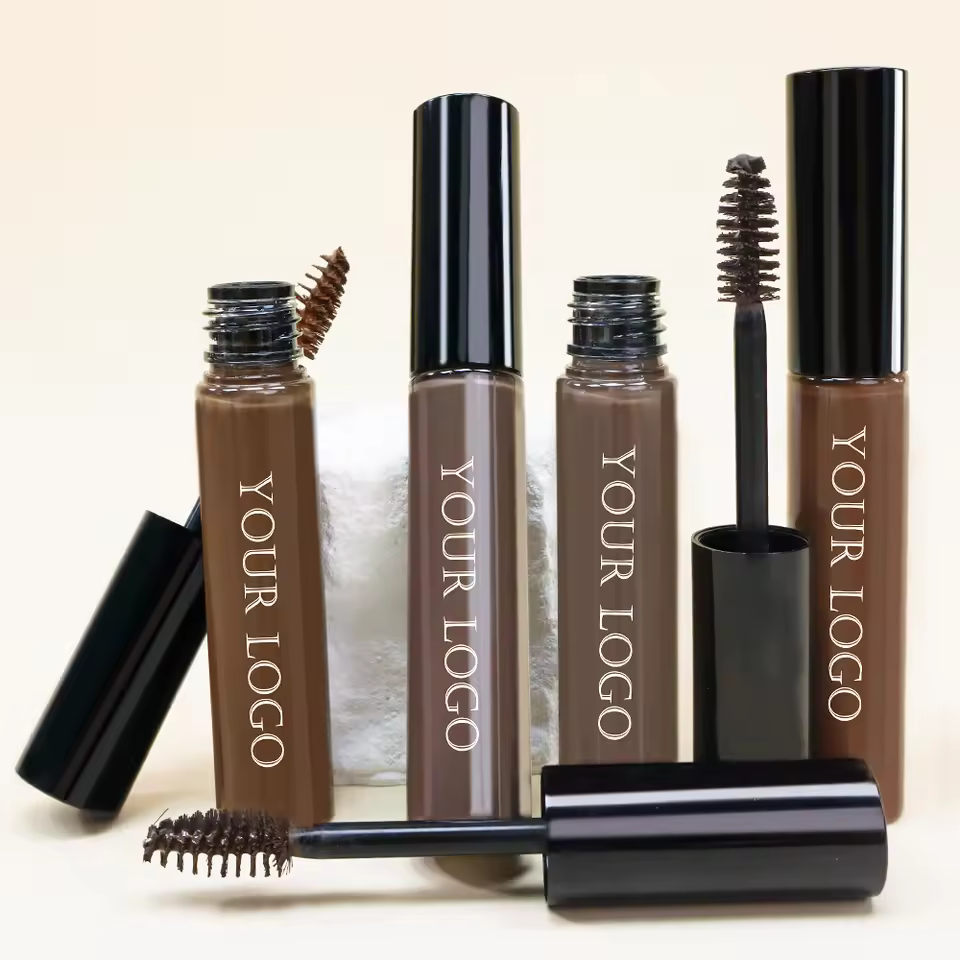 Private Label Long-Lasting Mineral Brow Sculpting Lamination Gel Waterproof Tinted Eyebrow Gel with Dye Tint