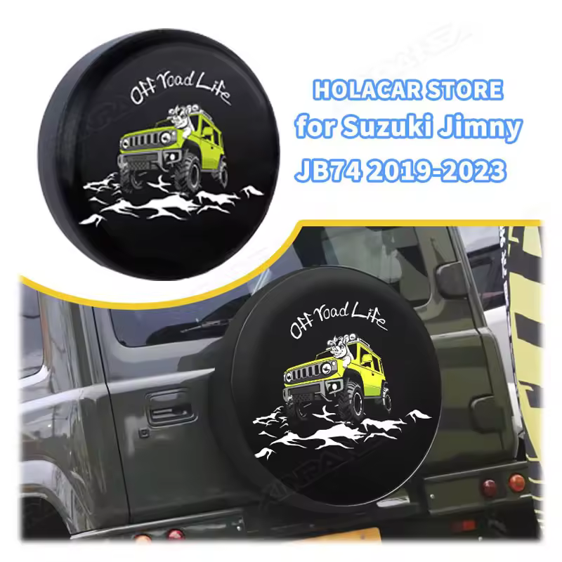 New Product 2025 Spare Tire Cover PU Spare Wheel Cover 195-80/R15 15inch for Suzuki Jimny JB64 JB74 JC74 2019 2020 2021 2018