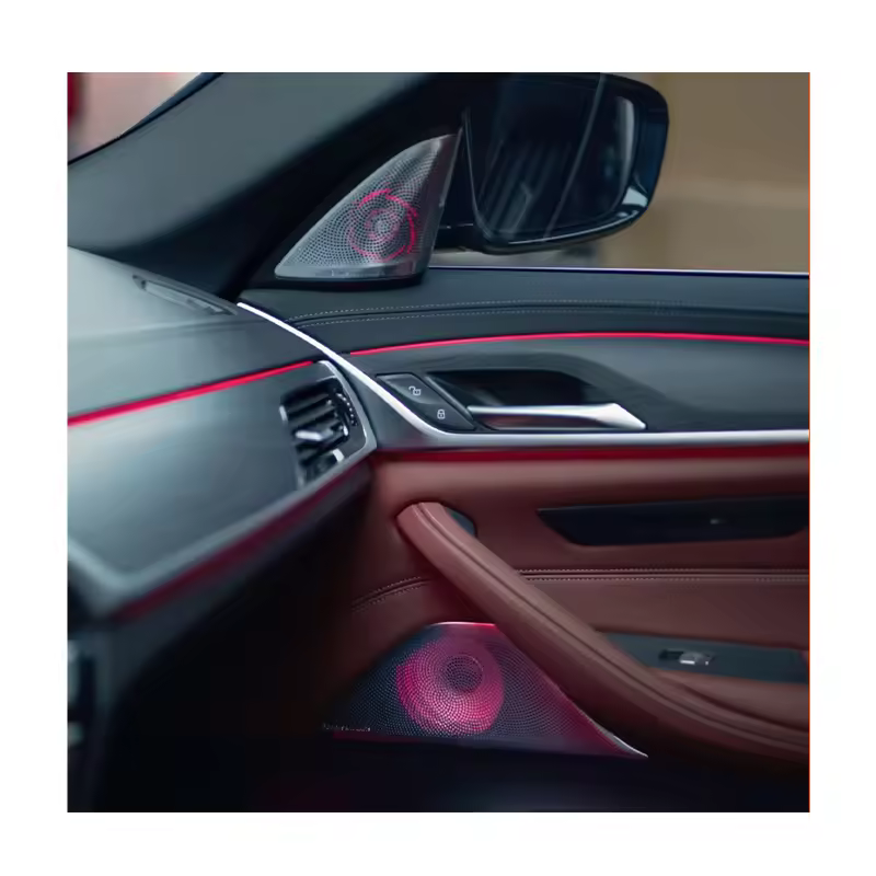 Factory Price Tweeter Speaker Cover Luminous Ambient Light Audio Car Door Speaker Cover for BMW Series 5 G30 G38