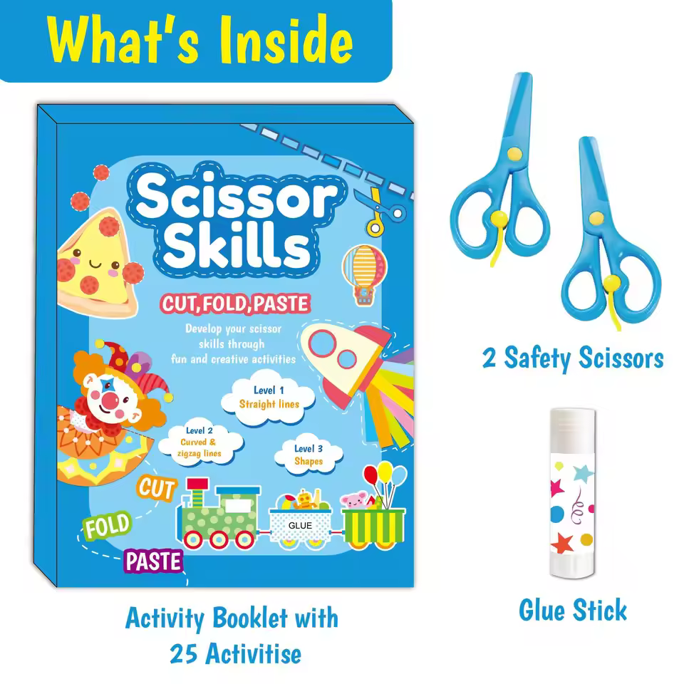 Kids Fine Motor Skills Craft Kit Creative Activities Scissor Skills Activity Book Educational Toys