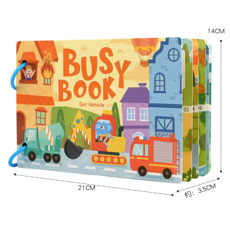Toddler Quiet Book Early Learning Activities Puzzle Paste Matching Game Kids Educational Magic Tape Busy Books Toys Boys Girls