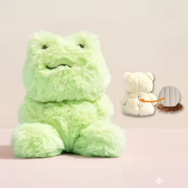 Stuffed Animals Plush Microwavable Heating Pad for Soothing and Relaxation