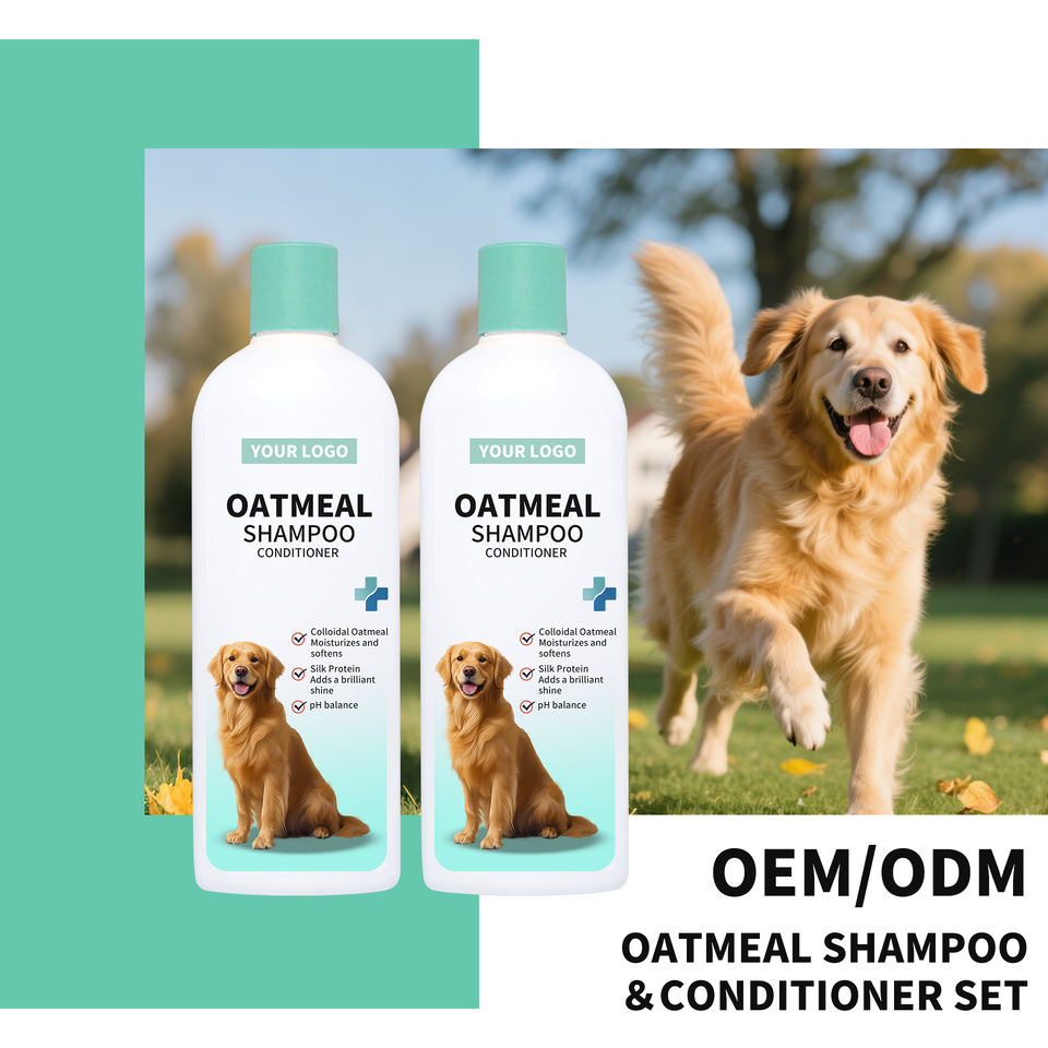 Exclusive Private Label Oatmeal Pet Wash and Conditioner pH Balanced Deep Cleaning Professional Factory Supply