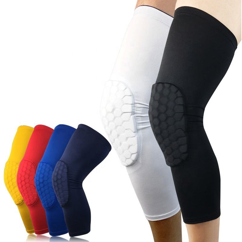Breathable Honeycomb Bumper Brace Kneelet Basketball Shooting Sport Safety Protective Knee Pad Stabilizer Bracelet