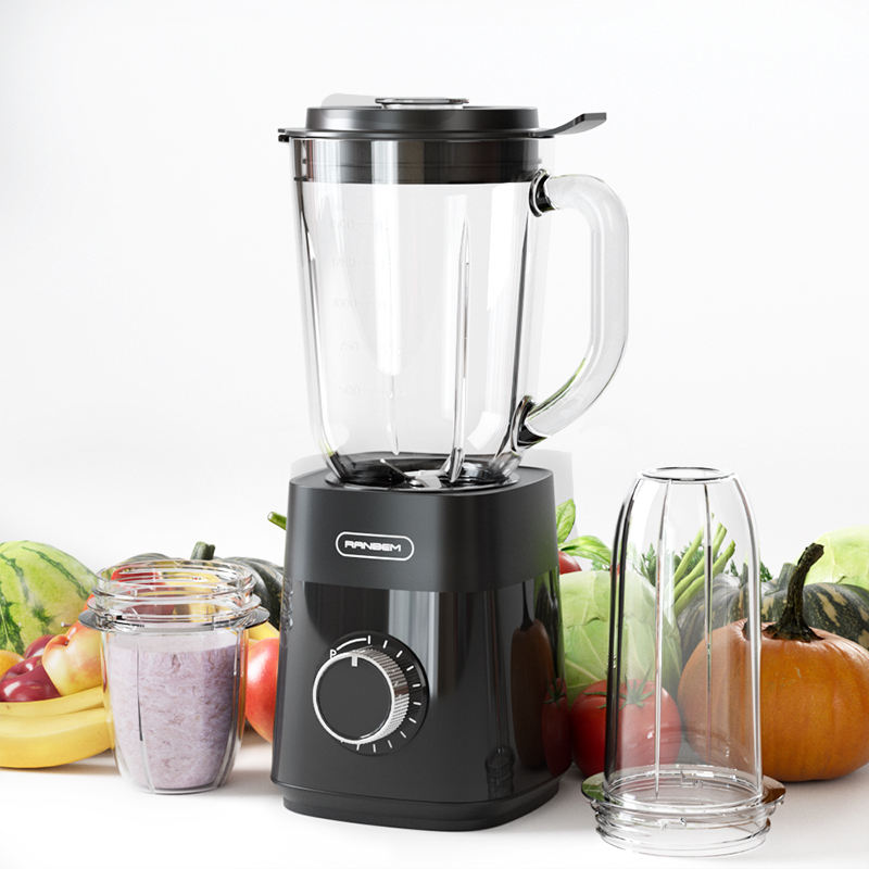 RANBEM Kitchen Personal Power Blender and Grinder Combo With 2 Speeds and Pulse for Smoothies and Shakes
