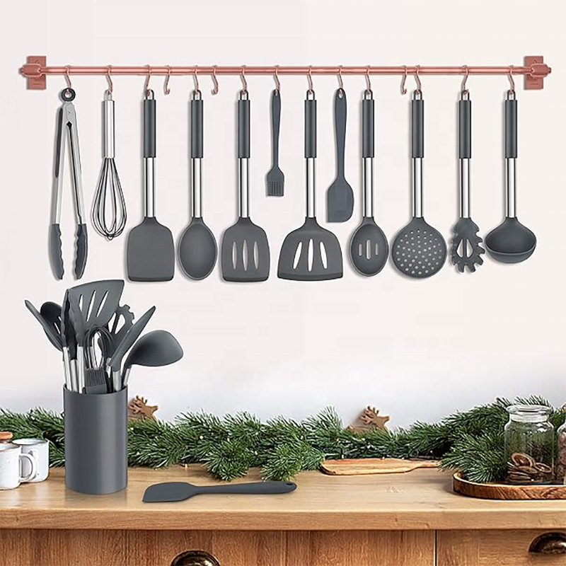 Dishwasher Safe Silicone Kitchen Utensil Set 12PCS Durable Kitchen Cooking Set - Jiangmen Tops